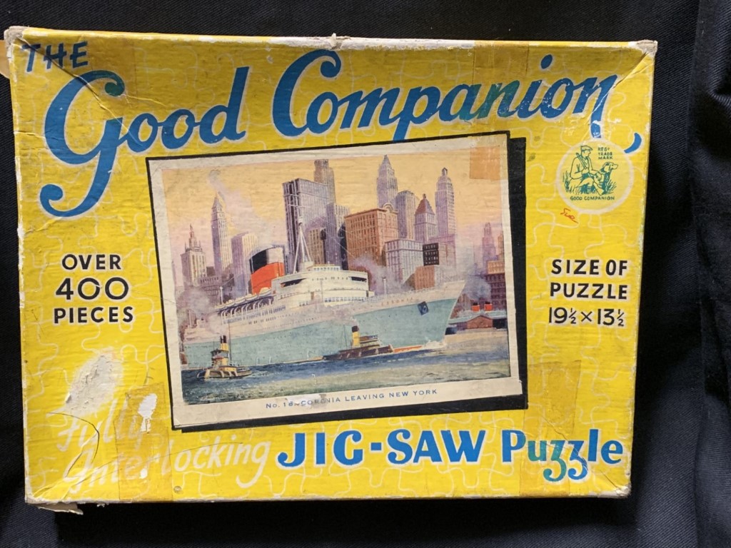 OCEAN LINER/TOYS: Cunard and Union Castle including two Good Companion jigsaws with boxes (6). All