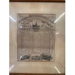 WHITE STAR LINE: Rare original HM Transport schedule of dates and Ports for the world cruise from