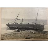 R.M.S. TITANIC - GEORGE BOWYER ARCHIVE: A pair of albums of original photographs of shipwrecks on