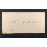 R.M.S. TITANIC - WILLIAM HENRY HARRISON ARCHIVE: Original business card printed William H.