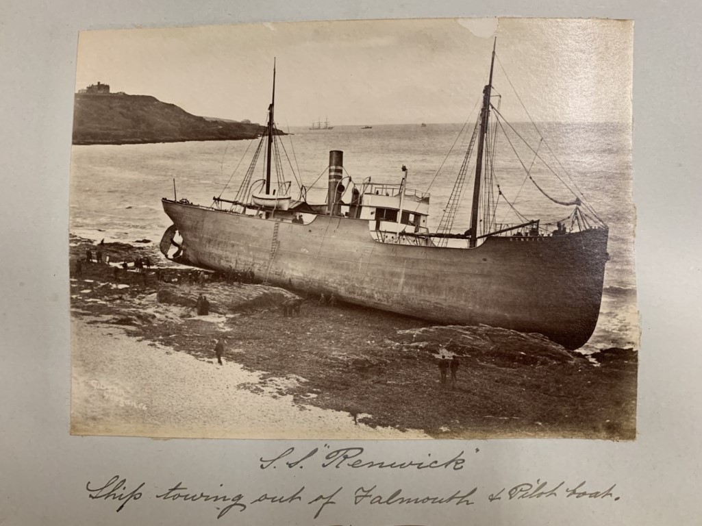 R.M.S. TITANIC - GEORGE BOWYER ARCHIVE: A pair of albums of original photographs of shipwrecks on - Image 4 of 6