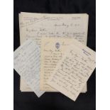 R.M.S. TITANIC: First Class passenger and victim Austin Partner archive of four letters written by