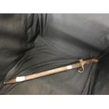 Edged Weapons: French 1892 Pattern Dragoon bayonet and scabbard.