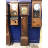 Clocks: 18th cent. Brass faced single hand 30 hour longcase, Everard Billington (1738-1770), dial