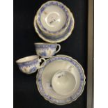 Maritime/WWII/Third Reich: Collection of Bavarian Hapag blue and white china marked with the LAH