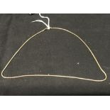 Hallmarked Gold: 9ct. Brazilian link necklet. Birmingham convention mark. Length 46cm, weight 6.9g.