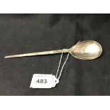 Hallmarked Silver: Spoon (Roman replica), hallmarked Birmingham 1968. 27 grams