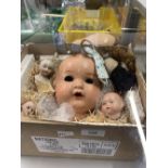 Toys: Early 20th cent. Armand Marseille baby doll, bisque head, open mouth, composition body in need