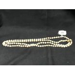 The Lady Lowry Jewellery Collection: Cultured freshwater blister pearl double strand necklace 14k