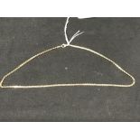 Hallmarked Gold: 9ct. Entwined S link necklet. Sheffield convention mark. Length 45cm, weight 7.9.