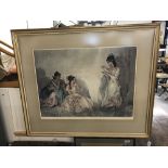 William Russell Flint 'The Pendant', a colour print, signed in pencil lower right. 20ins. x 27½ins.
