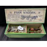 Toys: W. Britain 'Home Farm Series'. Farm Wagon Pair and Carter 5F boxed. Plus unboxed Whipper 5