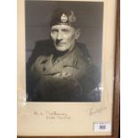 World War Two Autographs: Studio signed photograph of Field Marshall B. L. Montgomery. Portrait by