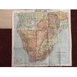 Maps/Maritime: Union Steam Ship Company map of South Africa c1898. 20ins. x 20ins.