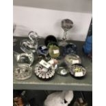 20th cent. Glass paperweights Scottish and others, including Perthshire, Strathern, Caithness etc.