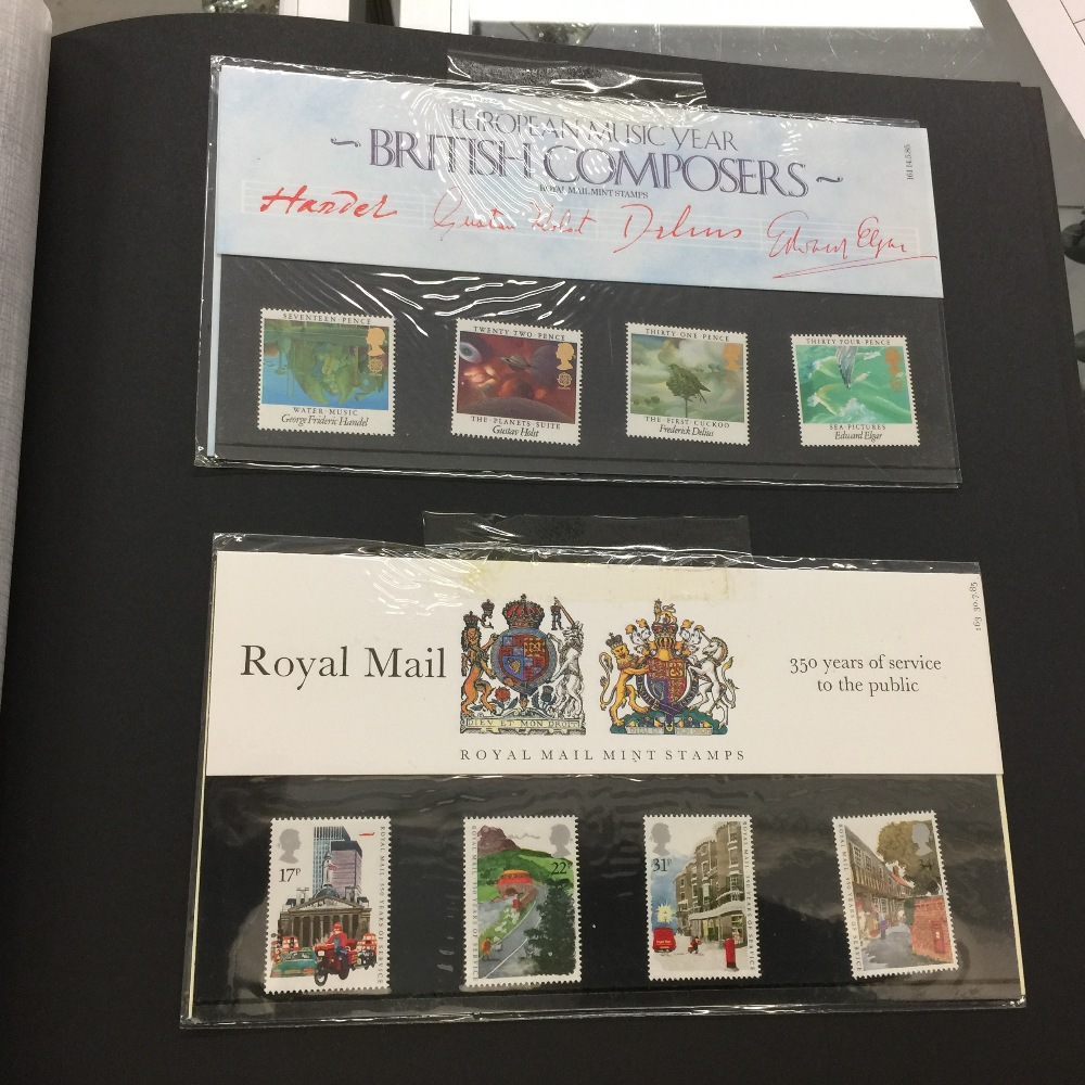 Stamps: 1970s - 1980s Album containing a large quantity of first day covers, mint unused stamps