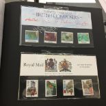Stamps: 1970s - 1980s Album containing a large quantity of first day covers, mint unused stamps