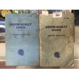 Motoring: Austin Healey Sprite driver's handbooks. (2)