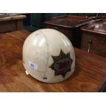 The Thomas E. Skidmore Collection: Automobilia 1950s/60s Everoak motorcycle helmet. White with the