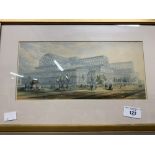 Prints: 19th cent. George Baxter coloured lithographs of The Great Exhibition and Crystal Palace.