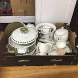 20th cent. Ceramics: Midwinter dinner ware, Stylecraft teapot/coffee pot, assorted cups and saucers,