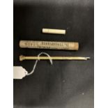 The Thomas E Skidmore Collection: 19th cent. Pens - Samson Mordan yellow metal dipper reversible
