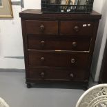 19th cent. Chest of two short and three long drawers.