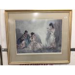 William Russell Flint 'The Pendant', a colour print, signed in pencil lower right. 20ins. x 27½ins.