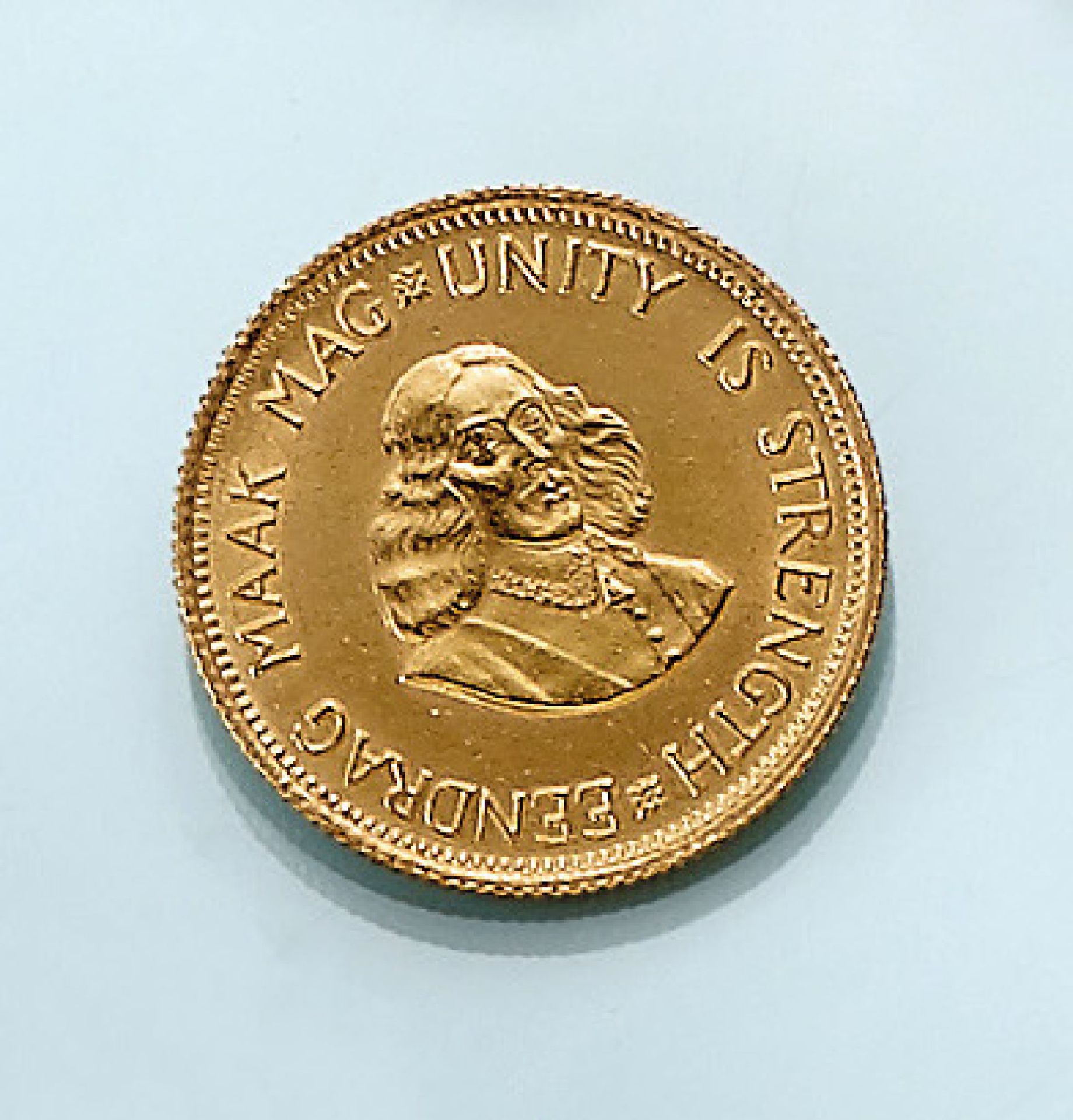 Goldmünze, 2 Rand, Südafrika, 1968, SpringbockGold coin, 2 edge, South Africa, 1968 , springbok