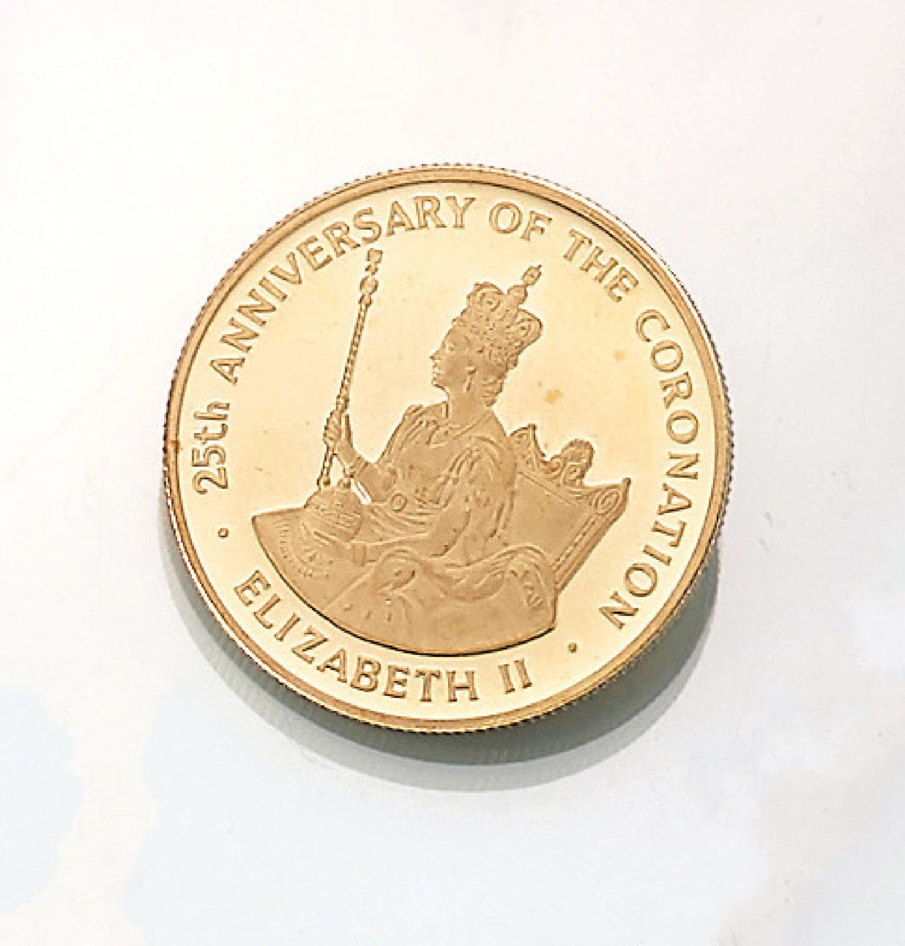 Goldmünze, 100 Dollars, Jamaica, 1978, Elizabeth II., 25. RegierungsjubiläumGold coin, 100