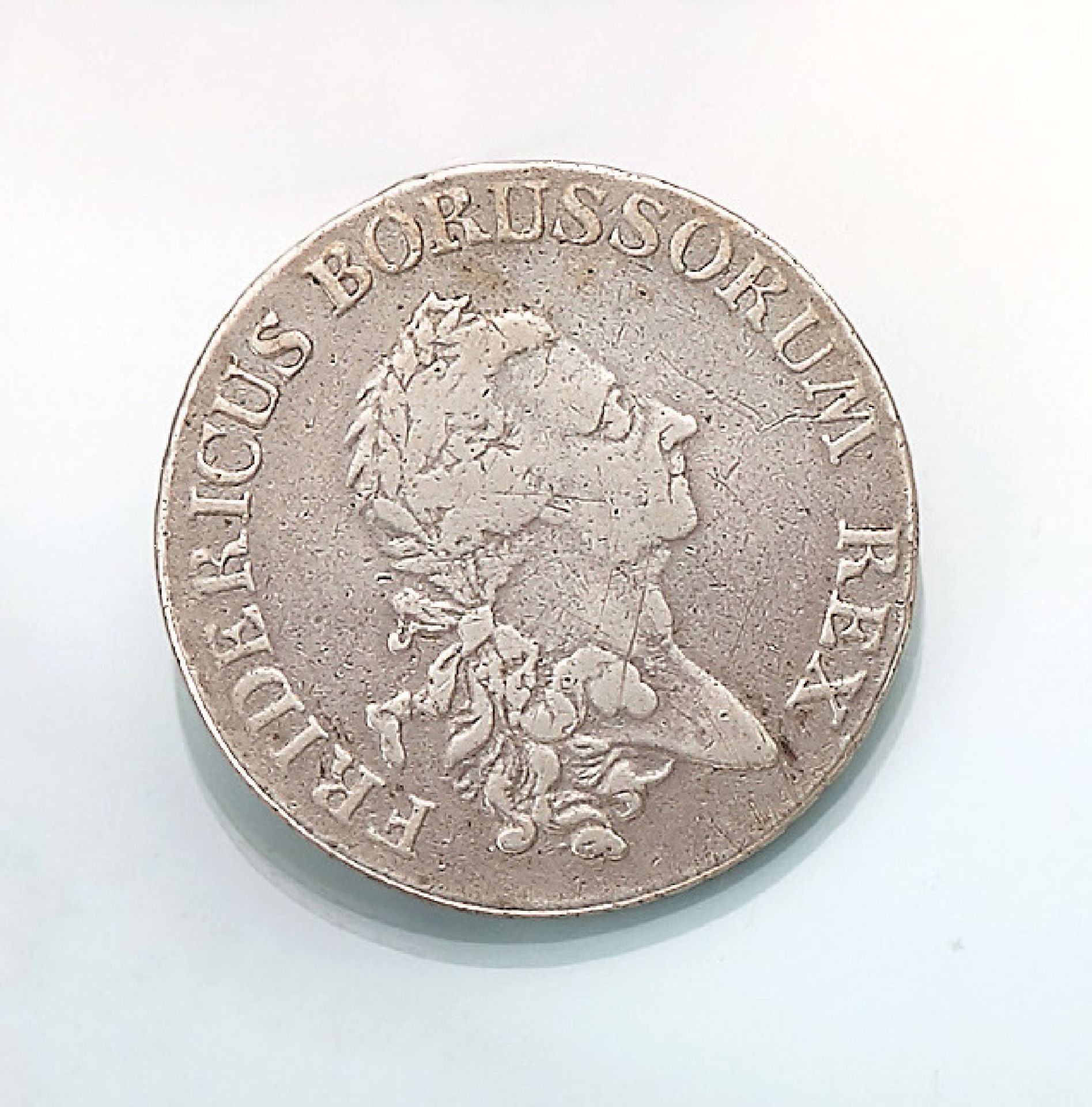 Silbermünze, 1 Reichsthaler, Preussen, 1785, Fridericus Borussorum Rex, RV: preussischer Adler,
