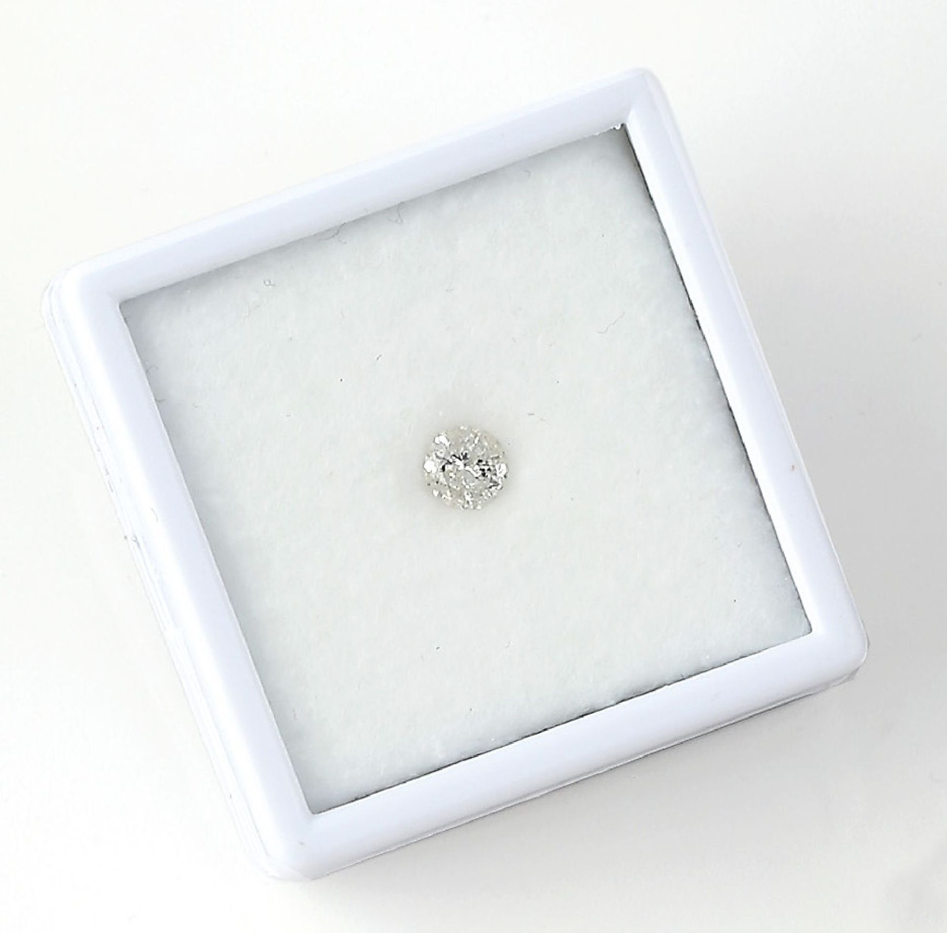 Loser Brillant 1.05 ct l.get. Weiß-get. Weiß/ p 3 Schätzpreis: 1900, - EURLoose brilliant 1.05 ct