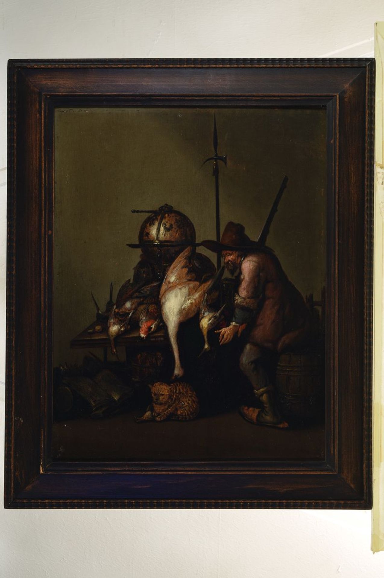 Petrus Schontanus, 1601 Dronrijp- ca. 1675, Vanitas-Stillleben mit Globus, stehendem Soldaten und - Bild 2 aus 2