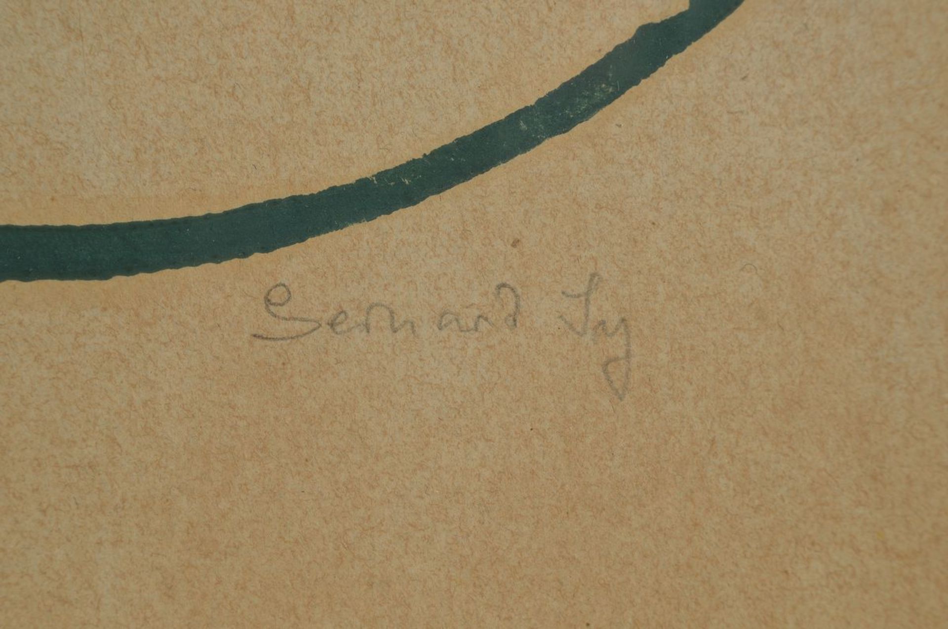 Gerhard Sy, 1886-1936, Blumenstillleben, Gouache auf Papier, rechts unten signiert, ca. 36x33cm, PP, - Bild 2 aus 3