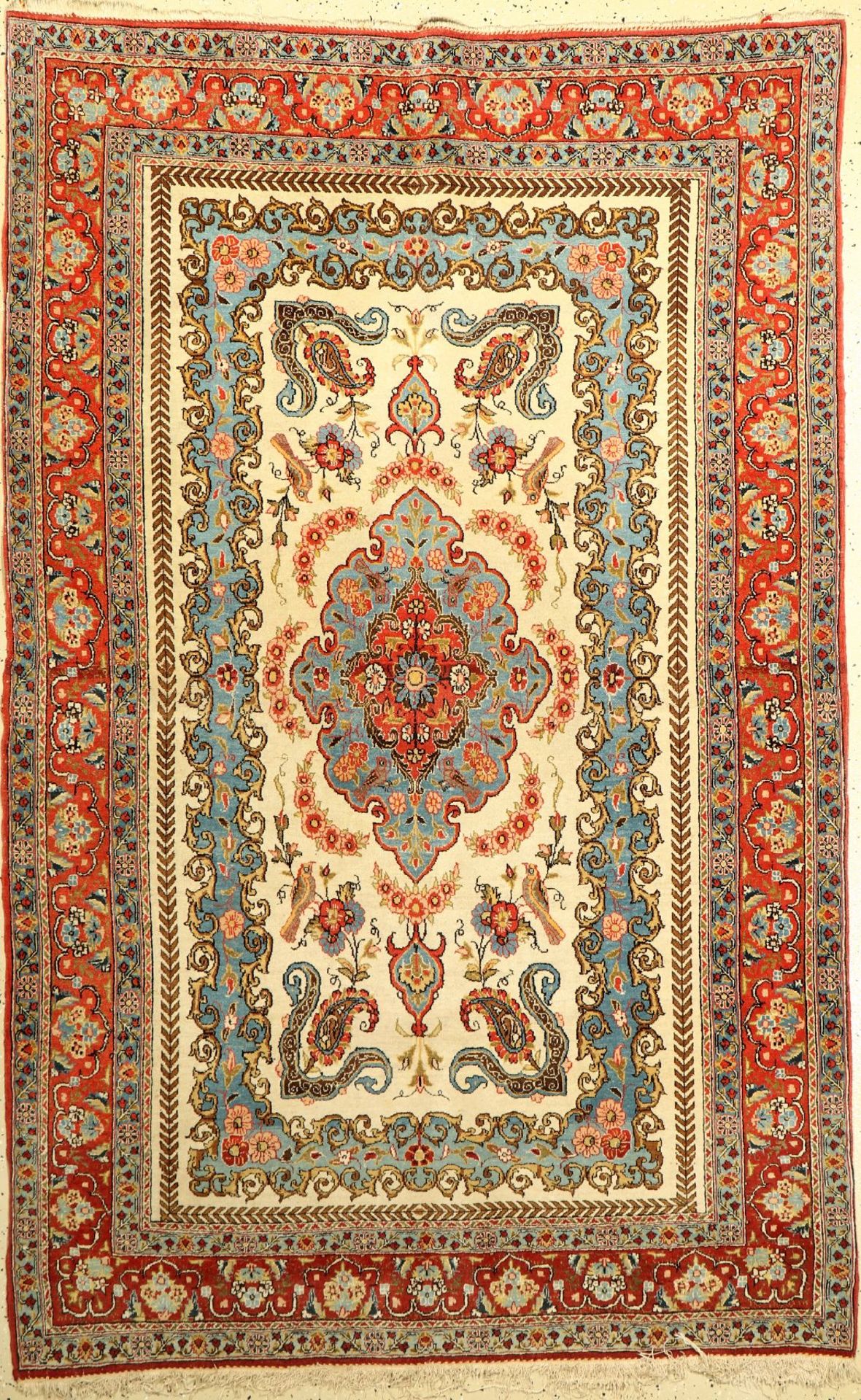 Ghom, Persien, ca. 60 Jahre, Wolle auf Baumwolle, ca. 219 x 140 cm, EHZ: 3Qum Rug, Persia, circa
