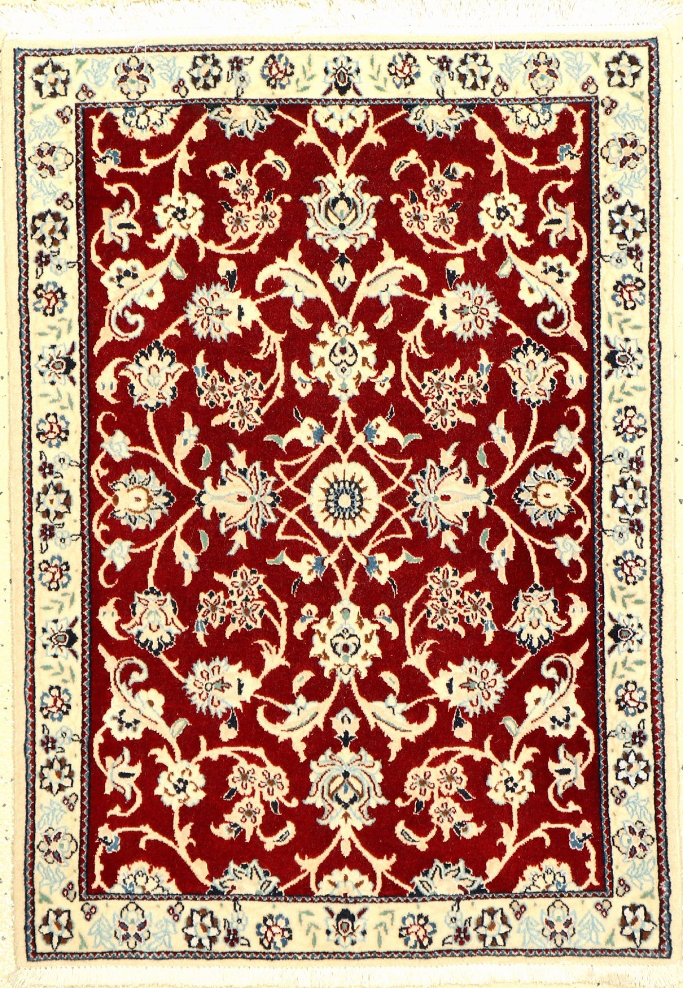 Nain fein (6 LA), Persien, ca. 15 Jahre, Korkwolle mit Seide, ca. 84 x 60 cm, EHZ: 2Fine Nain Rug (6