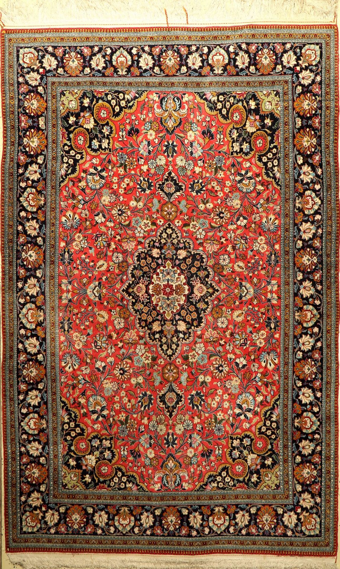 Ghom Kork, Persien, ca. 40 Jahre, Korkwolle, ca. 230 x 146 cm, EHZ: 2Kurk Qum Rug, Persia, circa