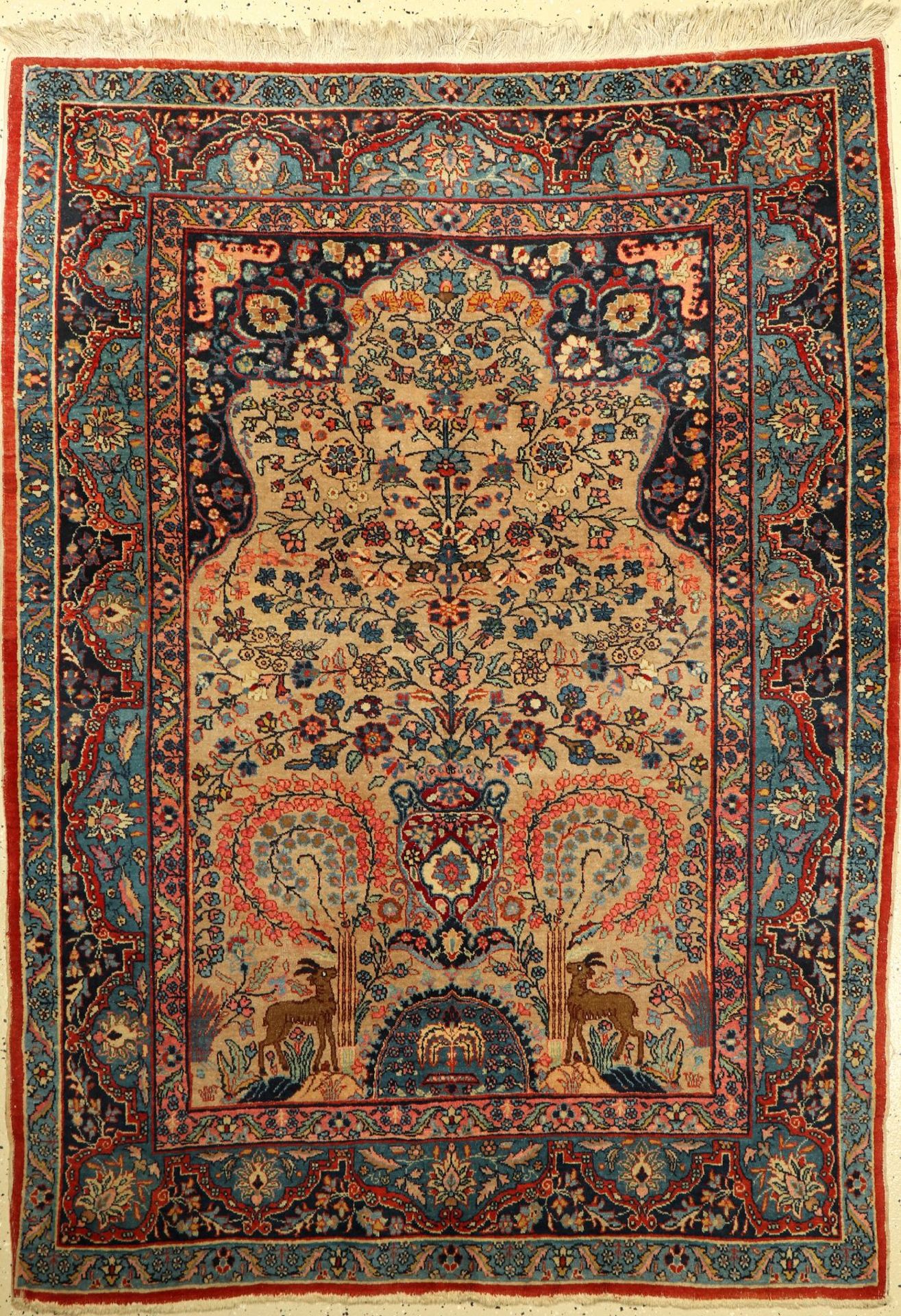 Täbriz, Persien, ca. 40 Jahre, Wolle auf Baumwolle, ca. 197 x 139 cm, EHZ: 3Tabriz Rug, Persia,