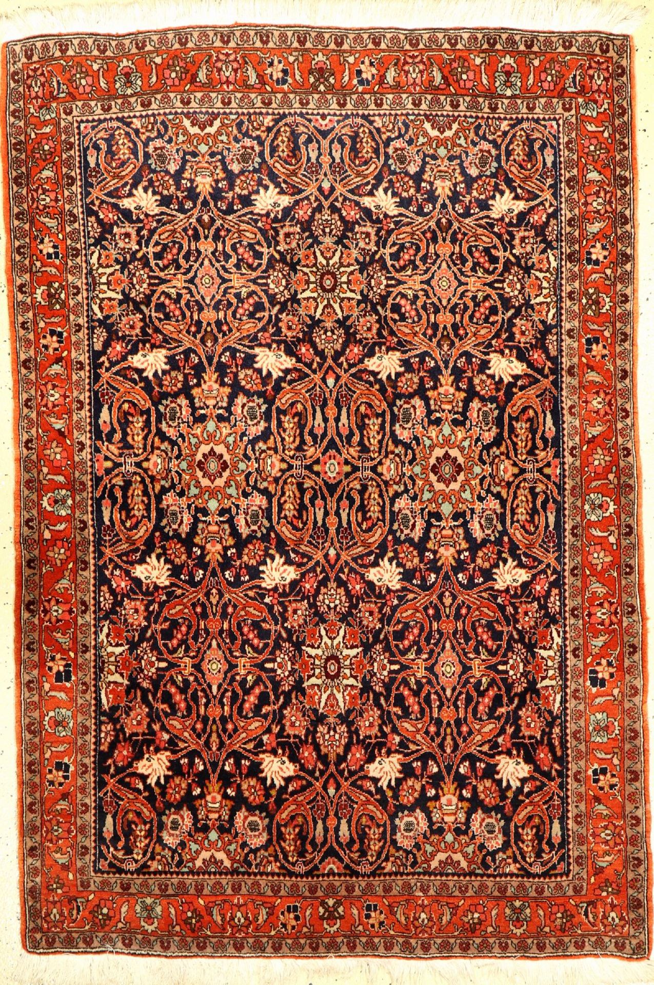 Bidjar Kork fein, Persien, ca. 40 Jahre, Korkwolle, ca. 167 x 114 cm, EHZ: 2Kurk Bijar Rug,