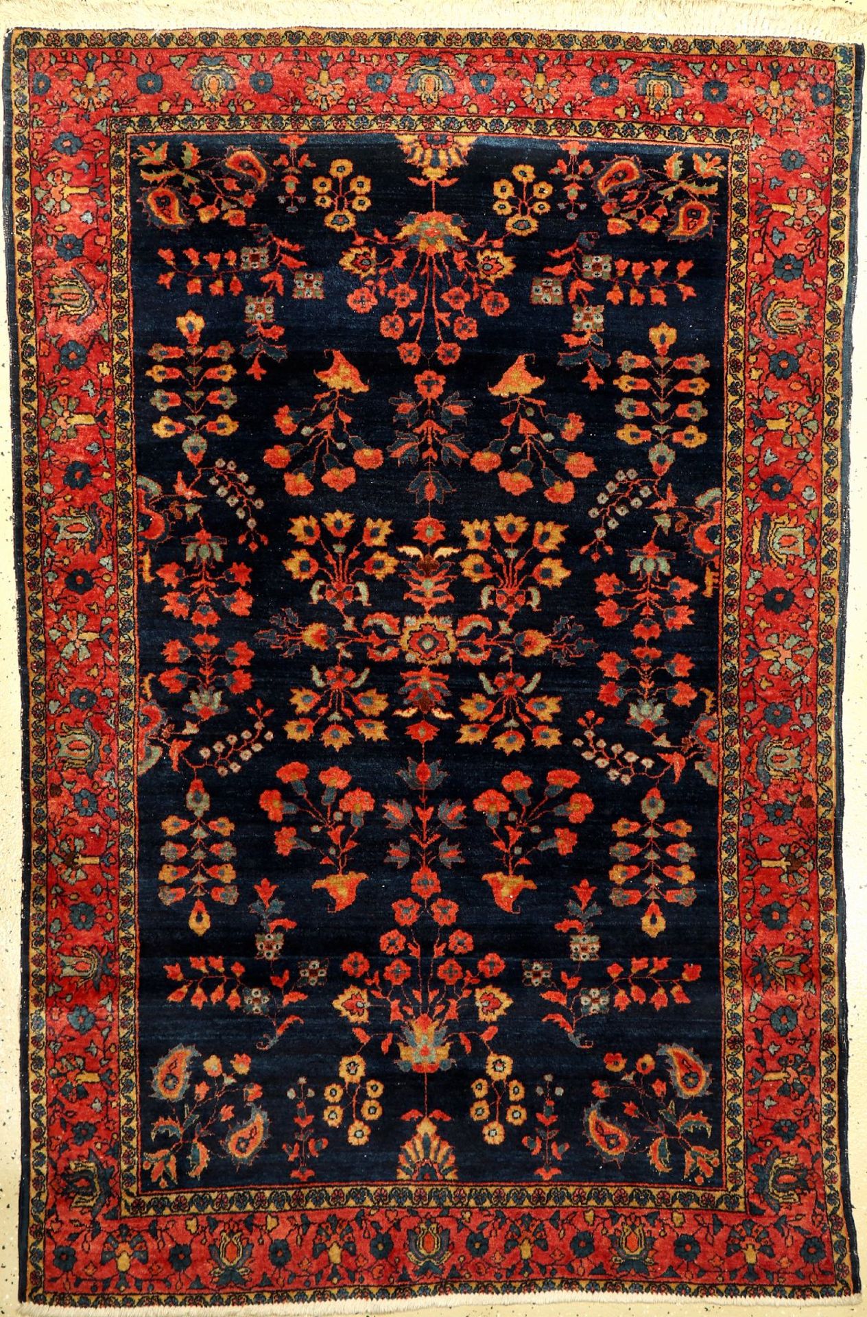 Sarogh Mohajeran antik, (US Re-Import), Persien, 19.Jhd., Korkwolle, ca. 191 x 124 cm,EHZ: 2-3Fine