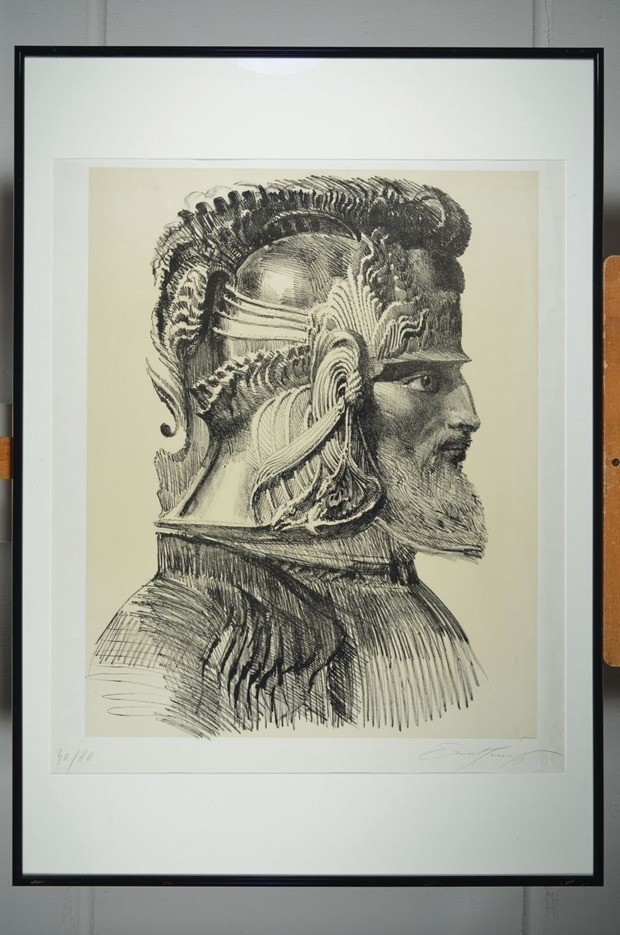 Ernst Fuchs, 1930-2015, Artifex mystikus, Lithographie, handsigniert, num. 40/80, ca. 68x54cm, - Bild 2 aus 2