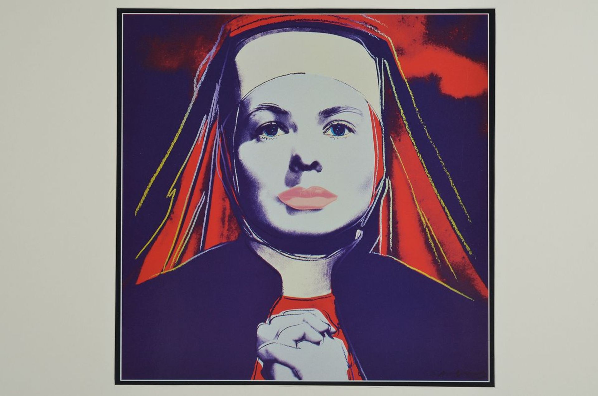 Andy Warhol, 1928-1987, Portrait von Ingrid Bergmann, Konvolut aus sechs Farboffsets nach dem - Bild 2 aus 2