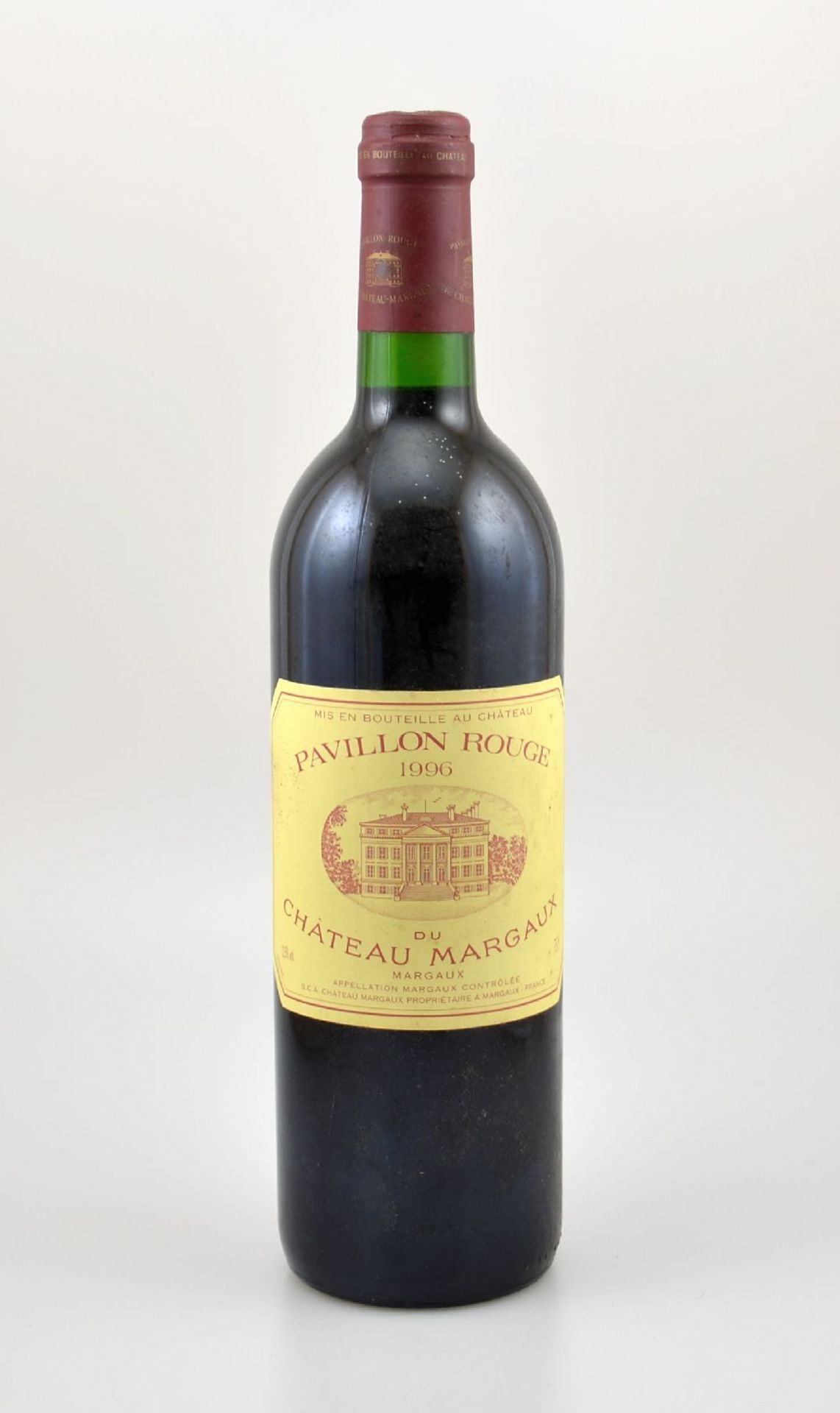 1 Flasche 1996 Pavillon Rouge du Chateau Margaux, Margaux, 2. Wein von Chateau Margaux, ca. 75 cl,