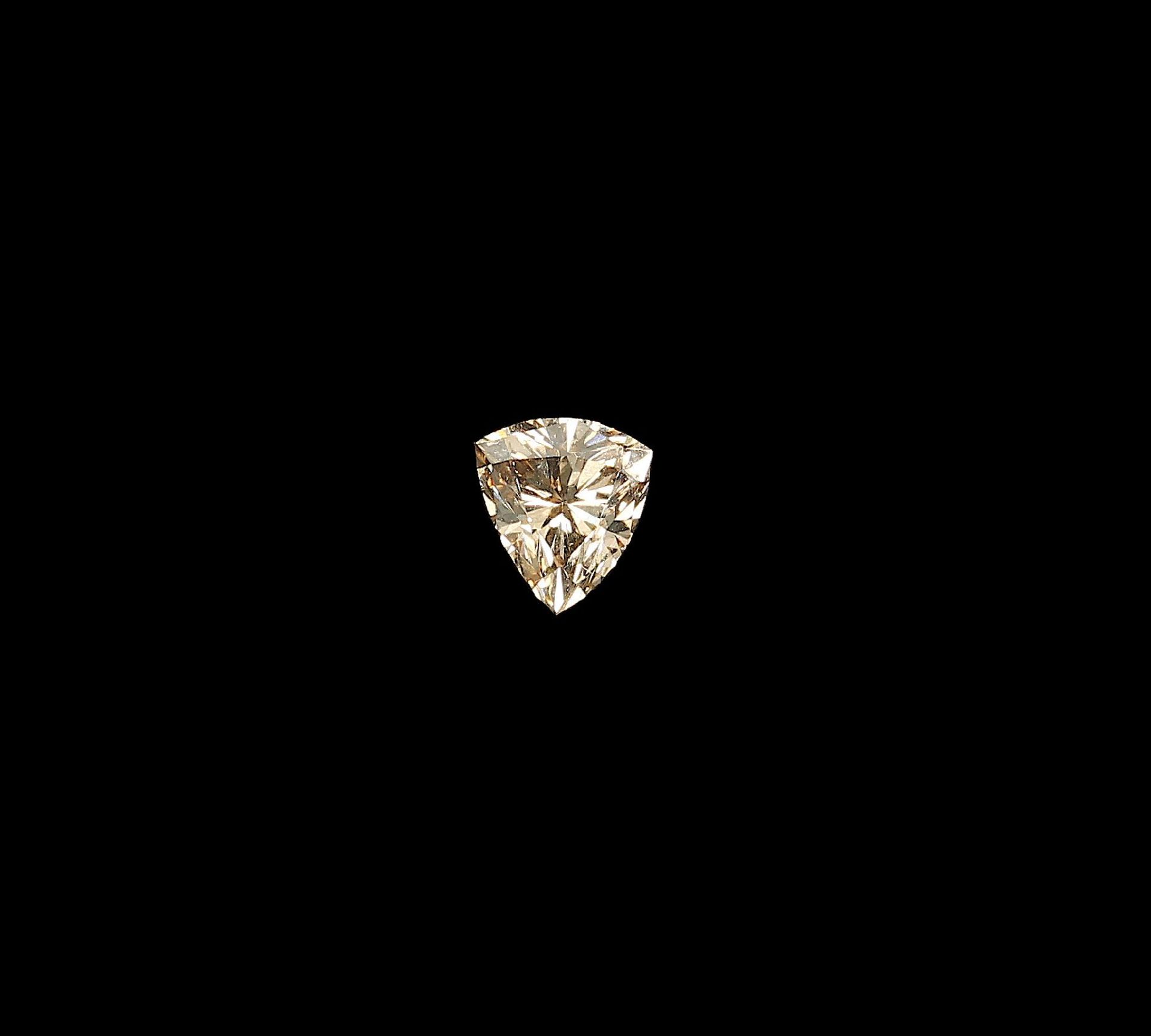 Lose braune Diamant-Triangel 0.96 ctLoose brown diamond-triangle 0.96 ct