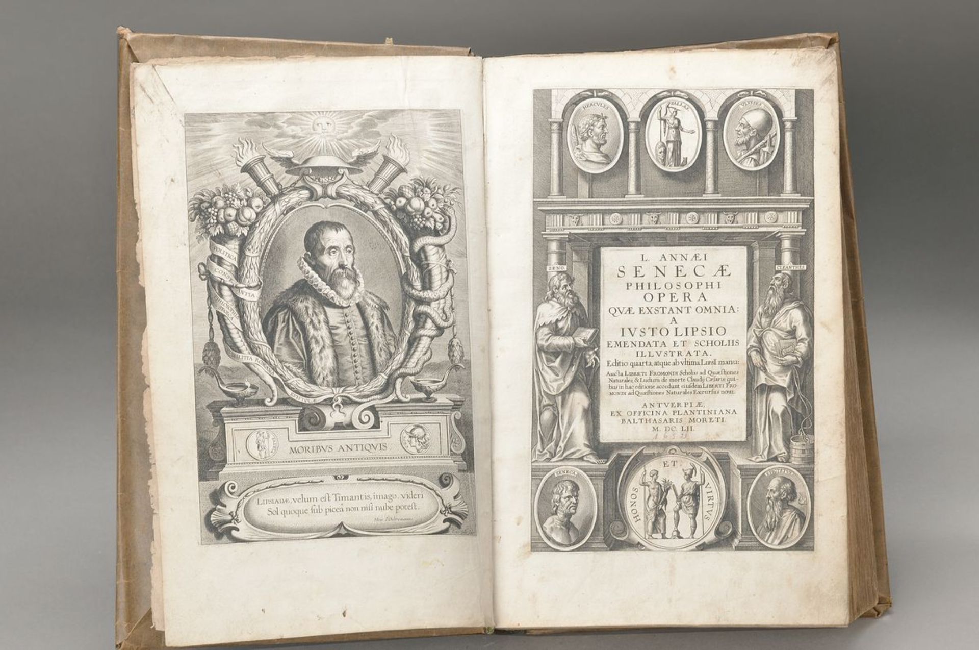 L. Annaei: Seneca philosophi opera quae exstant omnia, gedruckt in Antwerpen Balthasar Moreti, 1652,