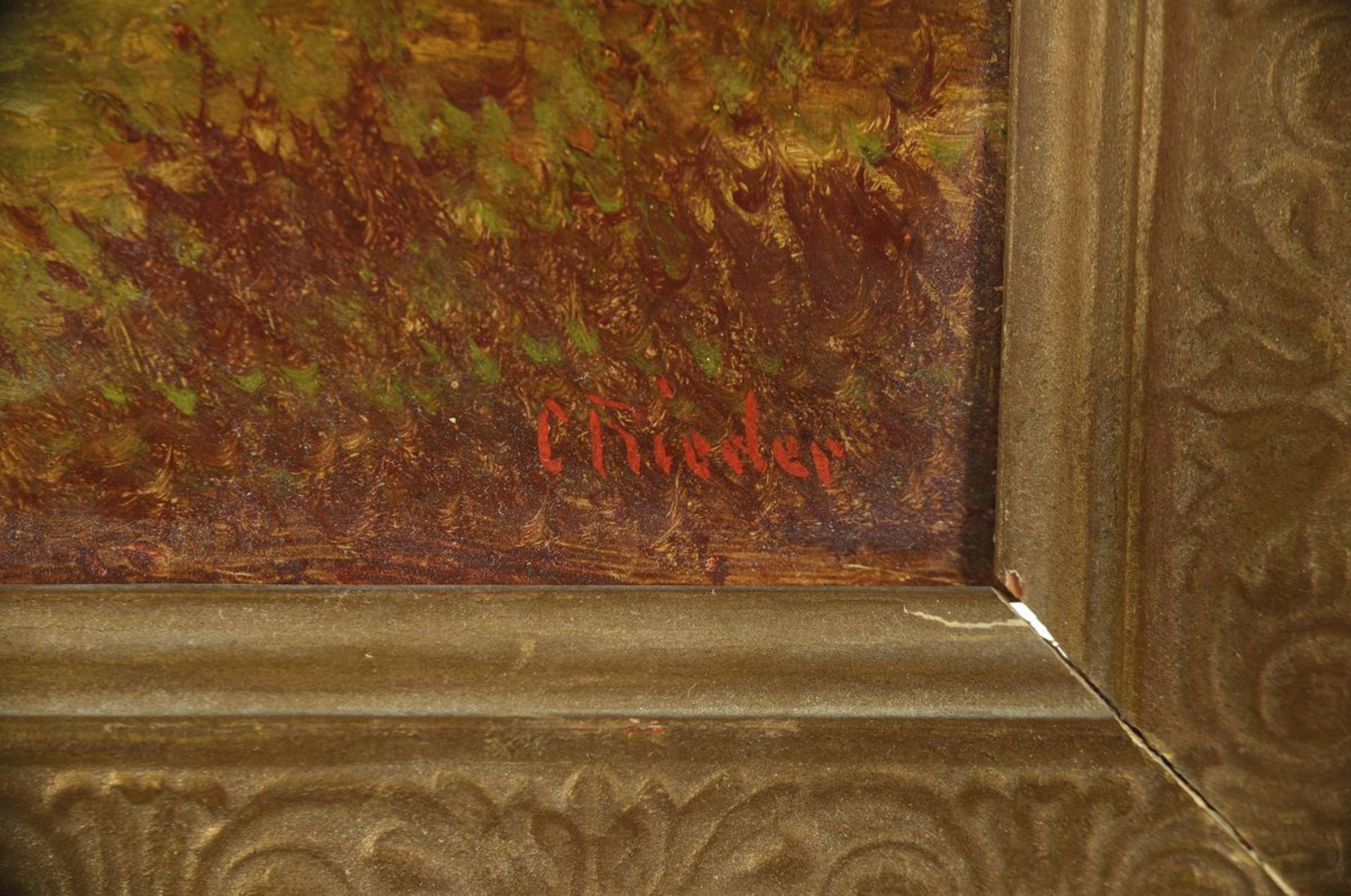 C. Rieder, Pseudonym des Anton Pick, 1840 Görz-1905 Wien, Fischer auf einem Gebirgssee, Öl/Holz, - Bild 2 aus 6