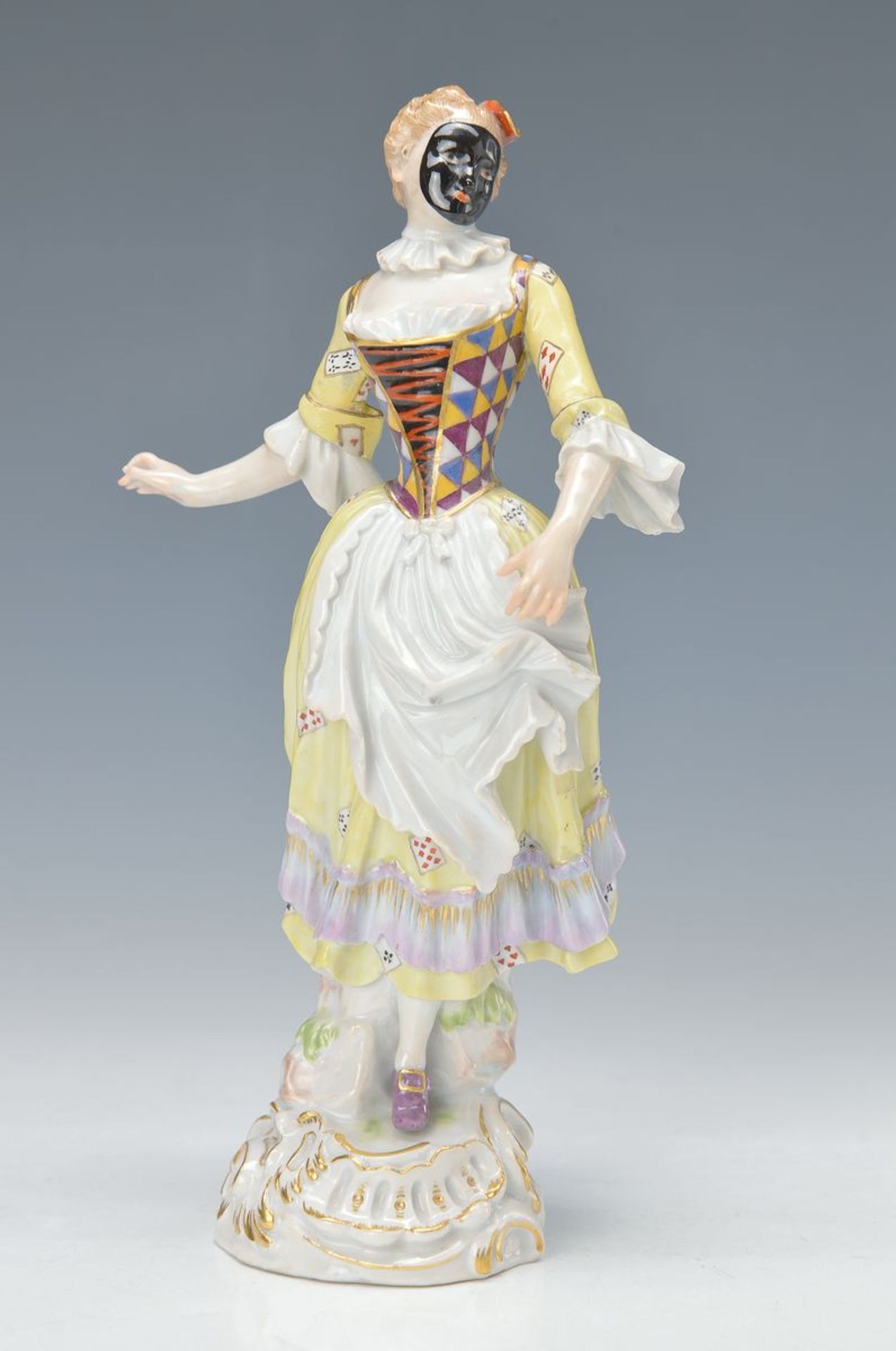 Porzellanfigur, Meissen, um 1924-33, aus der Comedia dell Arte, polychrom bemalt, mehrere