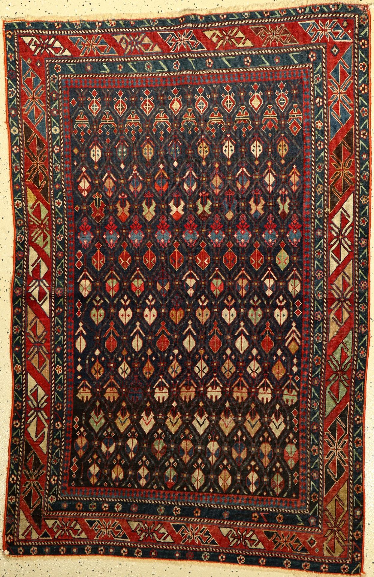 Shirwan antik, Kaukasus, um 1900, Wolle aufWolle, ca. 180 x 116 cm, EHZ: 3-4Shirvan Rug, Caucasus,