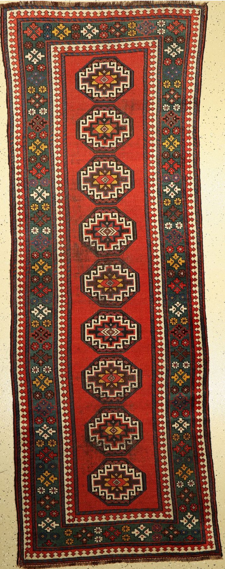 Klardascht antik, Persien, um 1920, Wolle auf Wolle, ca. 283 x 101 cm, EHZ: 3-4Klardasht "Runner",