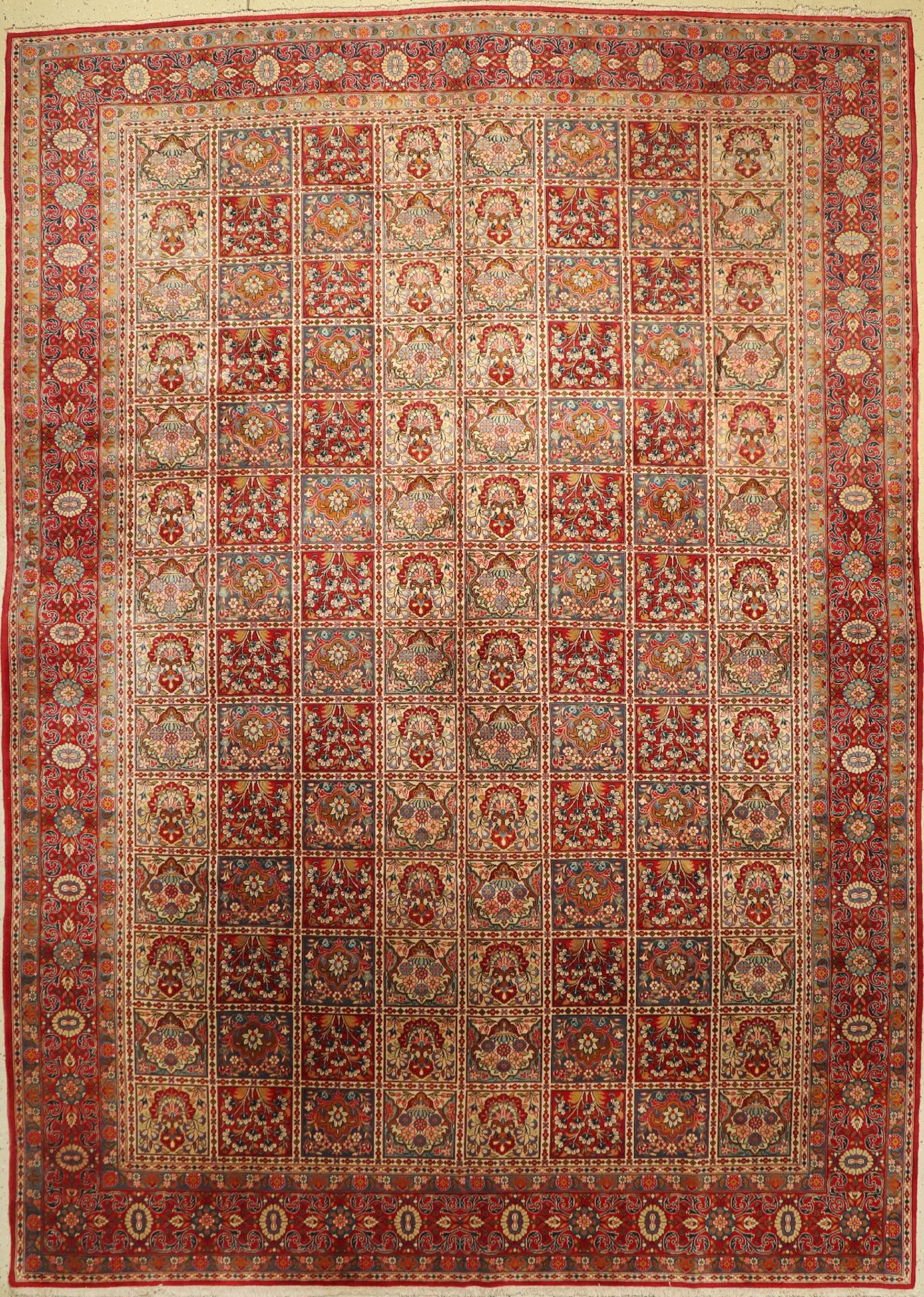 Keschan alt, Persien, ca. 60 Jahre, Wolle auf Baumwolle, ca. 409 x 293 cm, Ghom Design, EHZ: 3 (